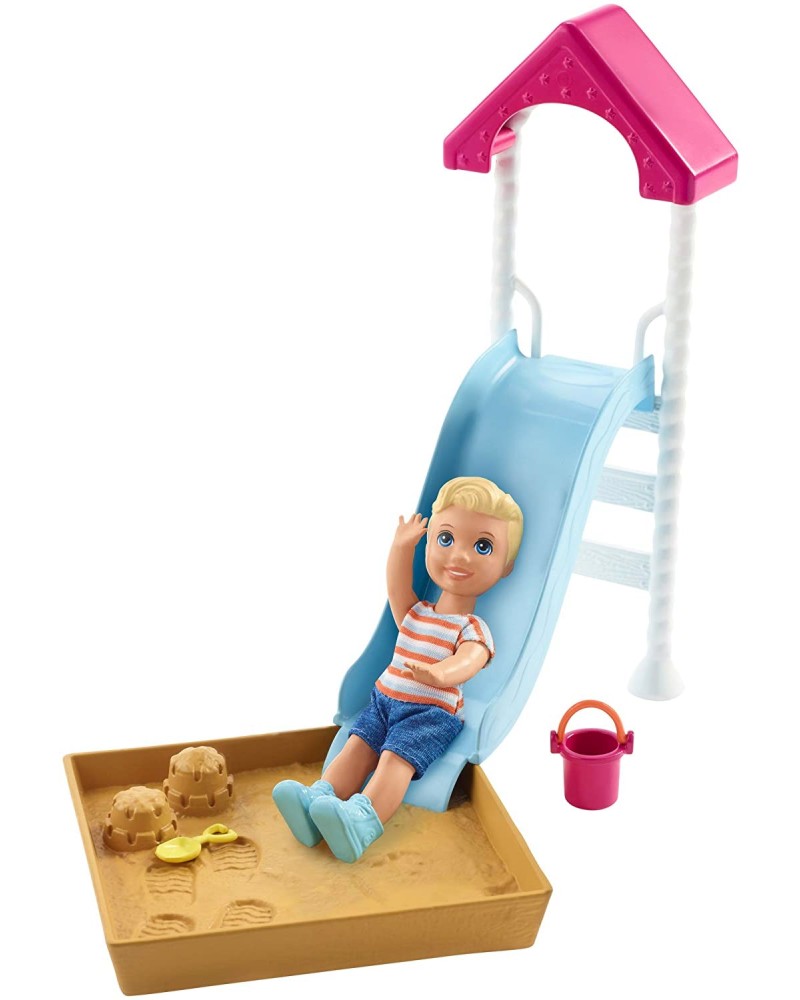 Мини кукла на детската площадка - Mattel - От серията Skipper Babysitter - играчка
