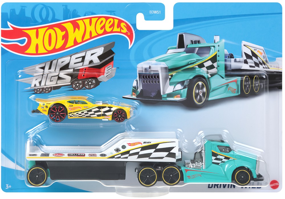     Mattel Super Rigs Drivin' Wild -   Hot Wheels - 