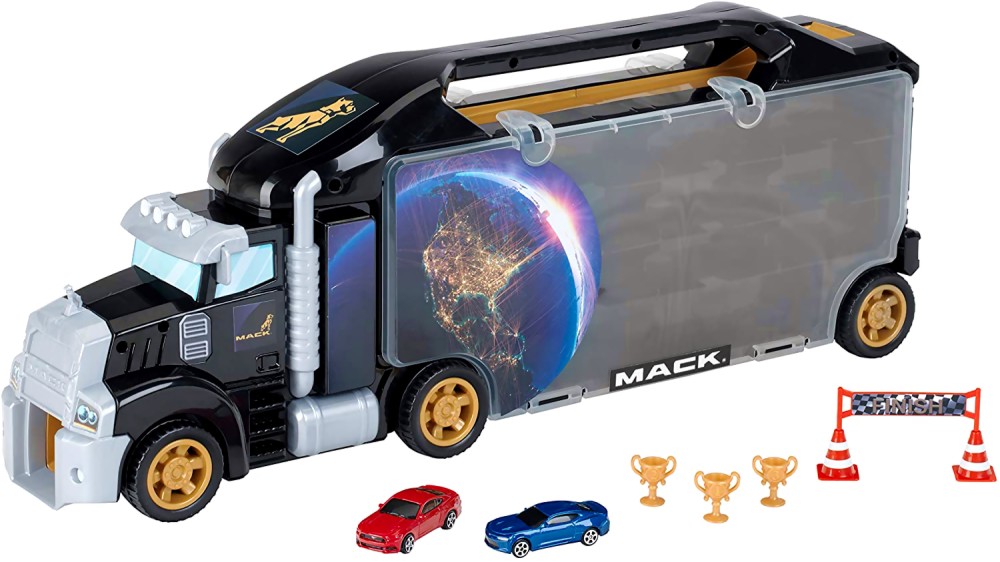 Детски автовоз писта с аксесоари Klein Mack - За съхранение на колички от серията Bosch Service - играчка