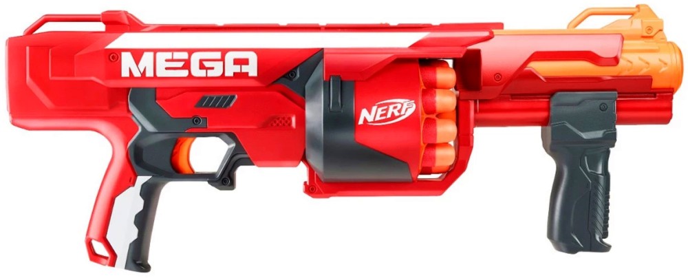 Nerf - N-Strike Mega Series RotoFury Blaster -   10  - 
