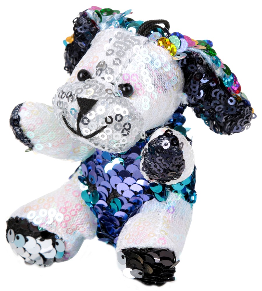 Плюшена играчка кученцето Бентли - От серията Sequin Cuties - играчка