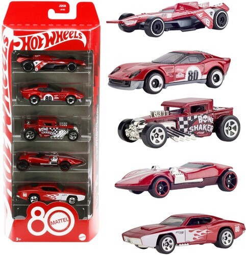   80th Anniversary - Mattel - 5 ,   Hot Wheels - 