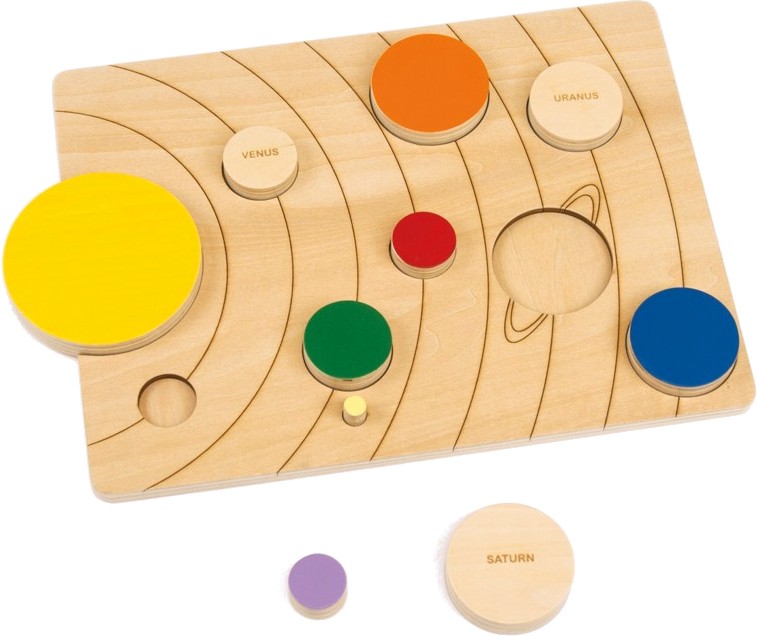 Дървен сортер Слънчевата система - Andreu Toys Дървен сортер Слънчевата система - Andreu Toys - играчка