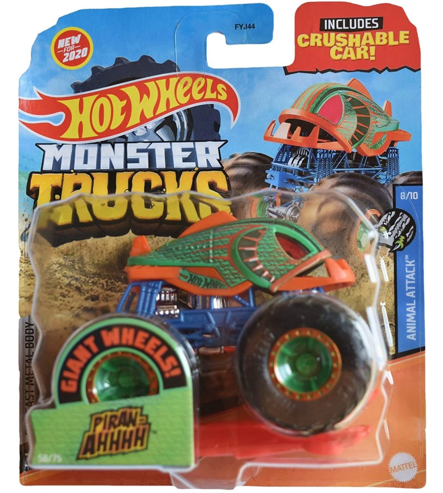   Mattel - Piranahhhh -   Hot Wheels: Monster Trucks - 