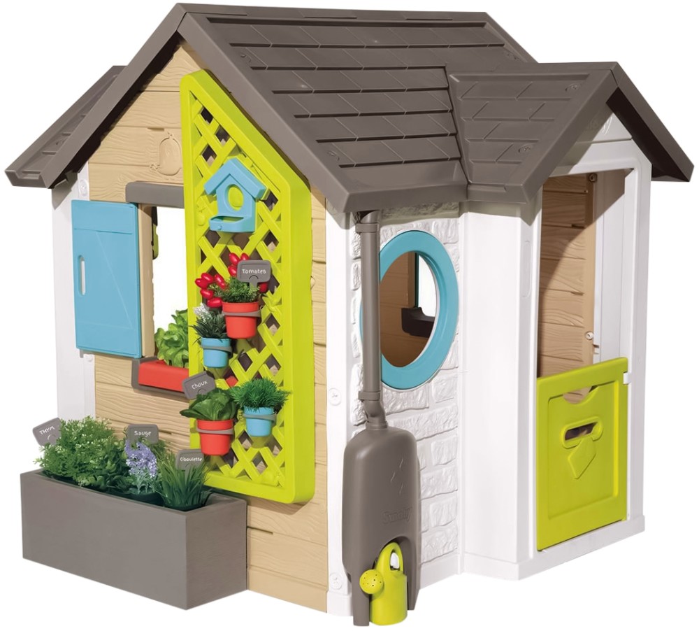 Сглобяема къща с кухня и аксесоари за игра Smoby - Garden House - продукт