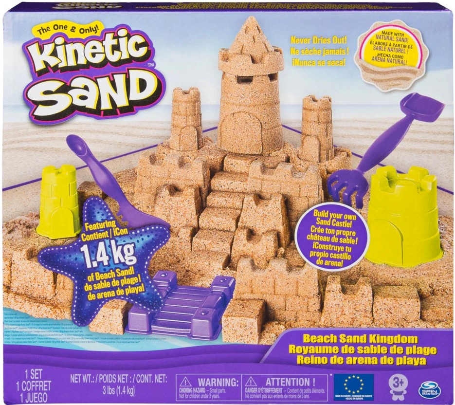Кинетичен пясък - Замък - Творчески комплект от серията Kinetic Sand - играчка