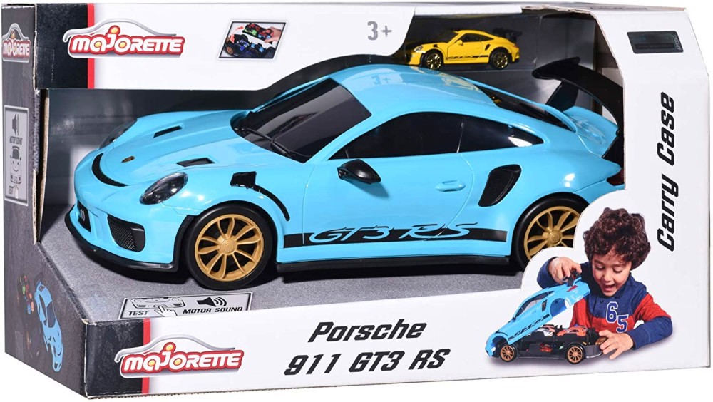 Кола гараж Majorette Porsche 911 GT3 RS - С малка метална количка - количка