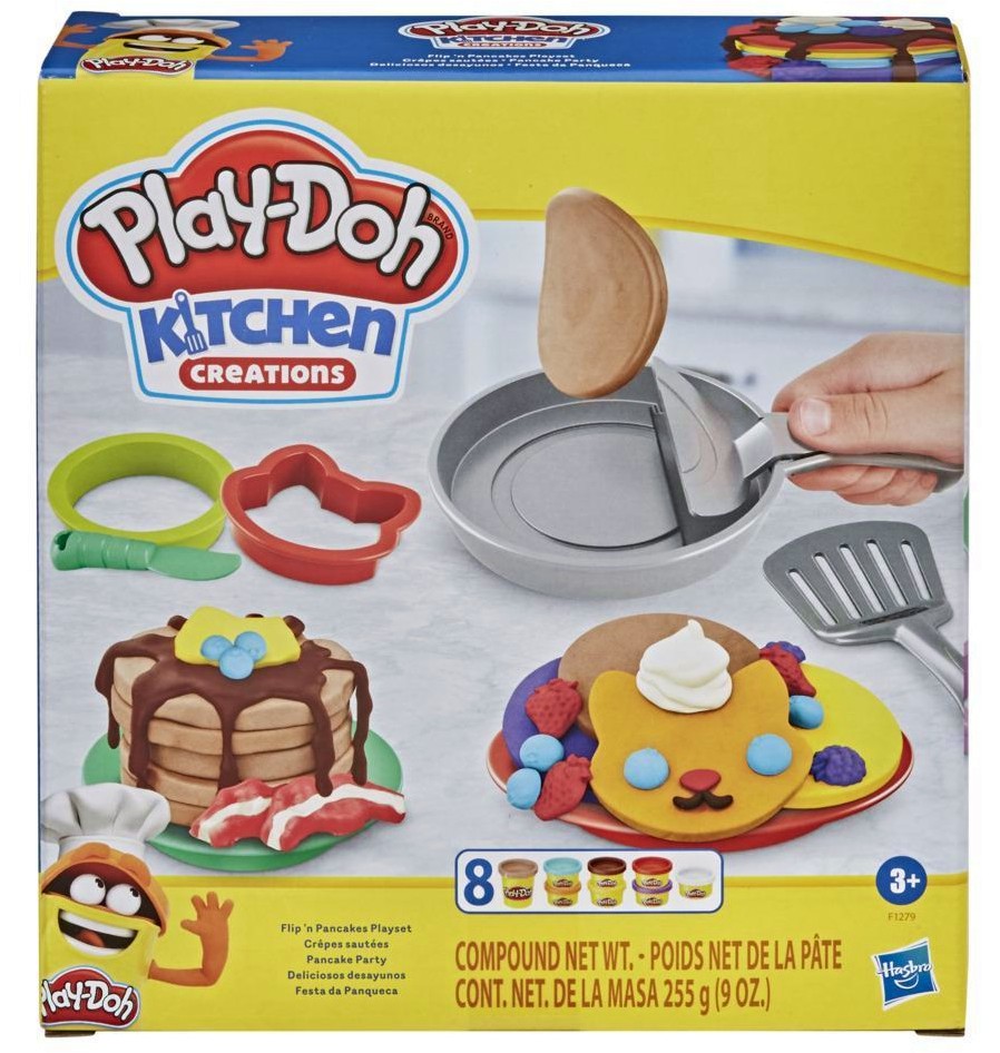 Направи сам Play-Doh - Палачинки - Творчески комплект с моделин от серията Play-Doh: Kitchen - творчески комплект