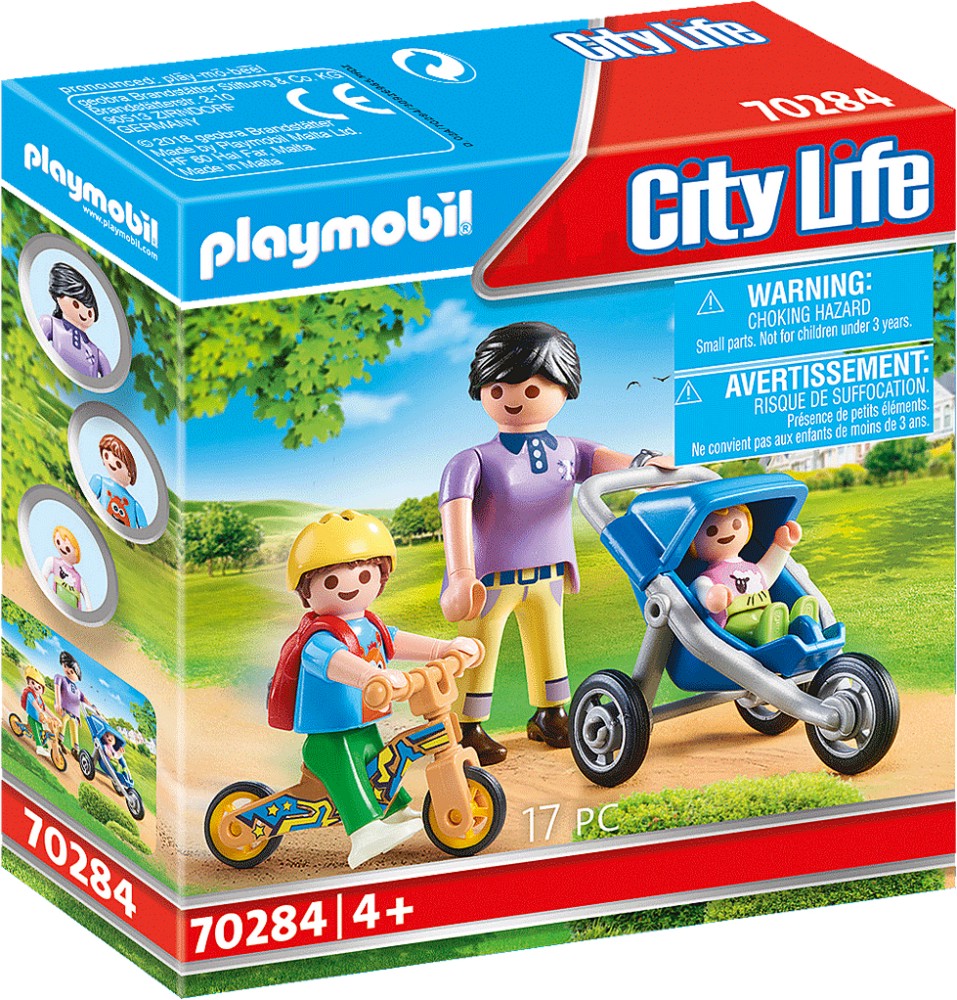 Playmobil City Life - Майка и деца - фигури