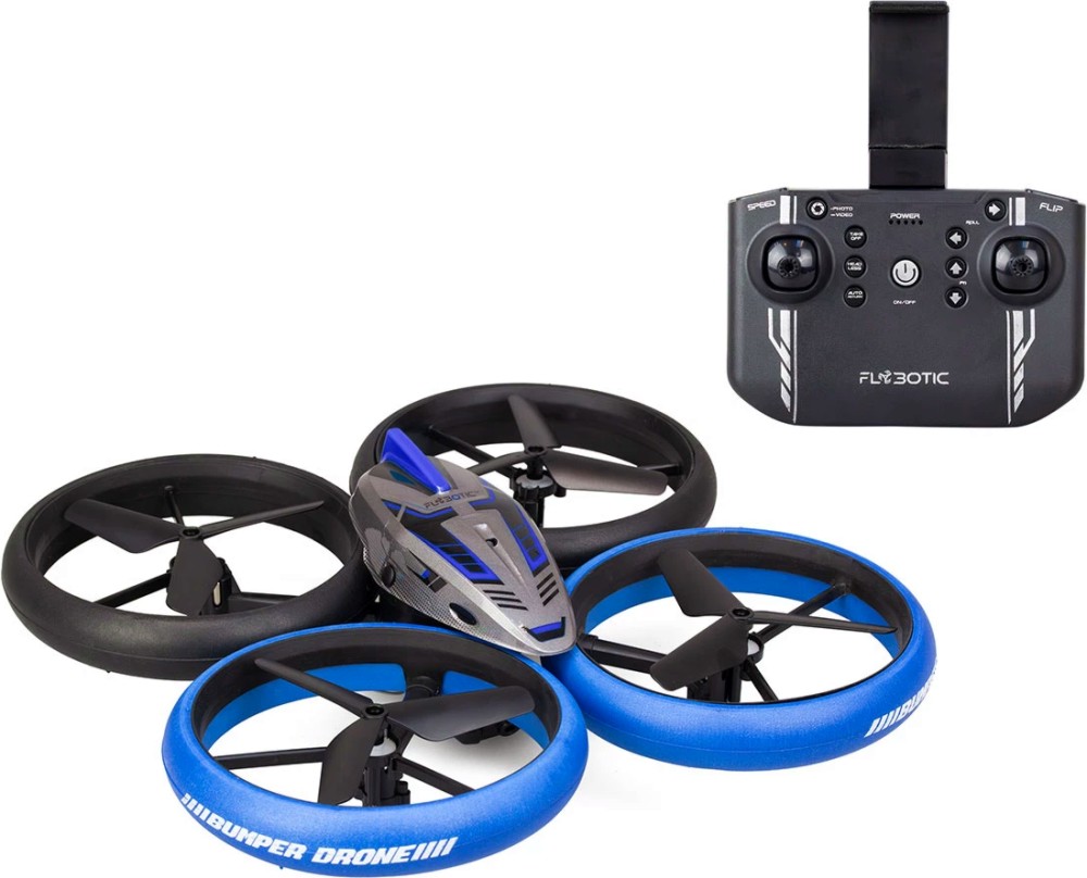 Дрон с камера Bumper Drone Vision - Silverlit Дрон с камера Bumper Drone Vision - Silverlit - От серията Flybotic - играчка