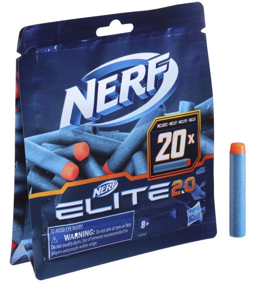 Резервни стрелички Nerf - Elite 2.0 - 20 броя - играчка