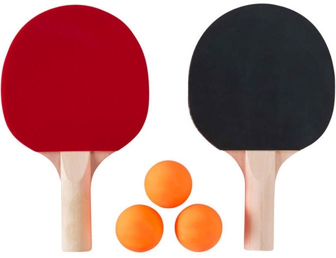Комплект за тенис на маса - 2 хилки и 3 топчета за игра - продукт