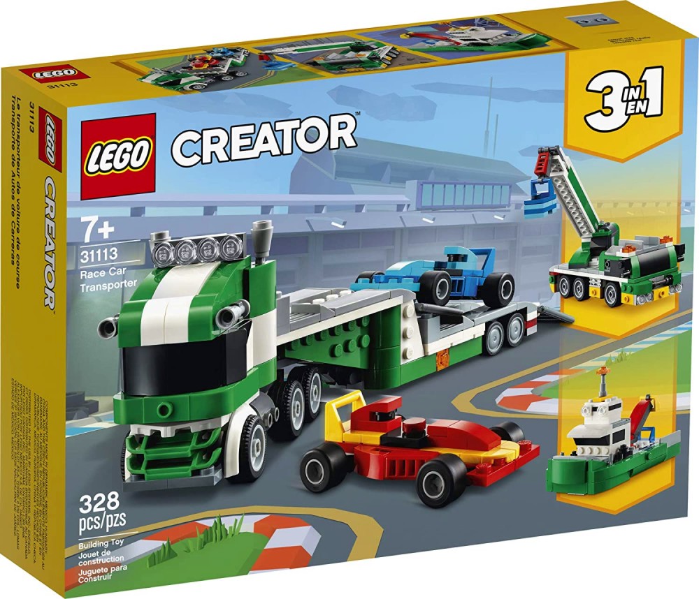 LEGO Creator - Автовоз за състезателни коли 3 в 1 - Детски конструктор - играчка