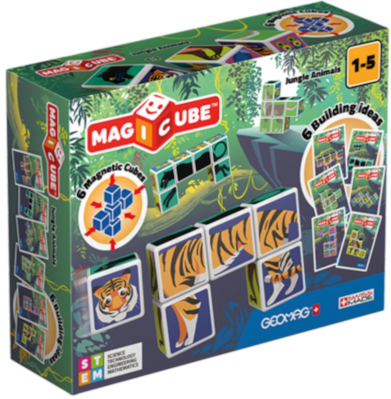   Geomag - Magicube Jungle Animals - 6  - 