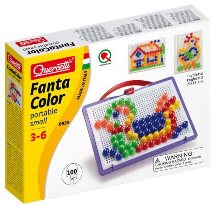Мозайка - Fantacolor - Комплект със 100 цветни кабърчета - играчка