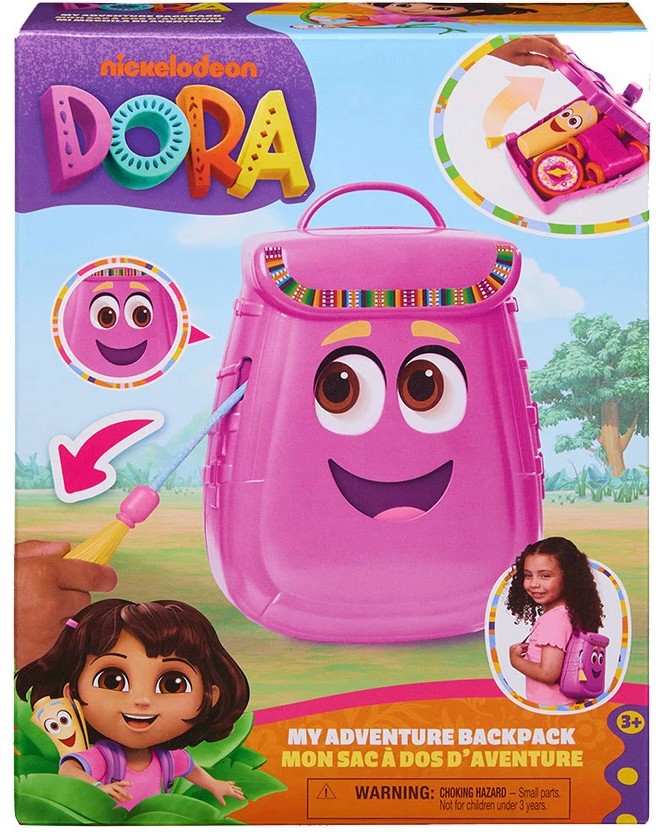 Раница за приключения - Spin Master Раница за приключения - Spin Master - С карта, компас и бинокъл на тема Дора Изследователката - играчка