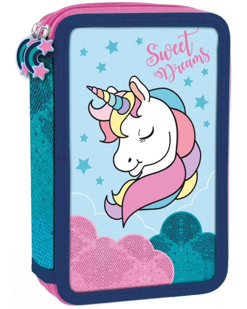 Несесер с ученически пособия - Unicorn Несесер с ученически пособия - Unicorn - С 2 отделения - несесер