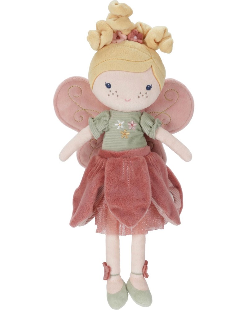 Плюшена фея с крила Мила Little Dutch Плюшена фея с крила Мила Little Dutch - 35 cm, от серията Fairy Garden - кукла