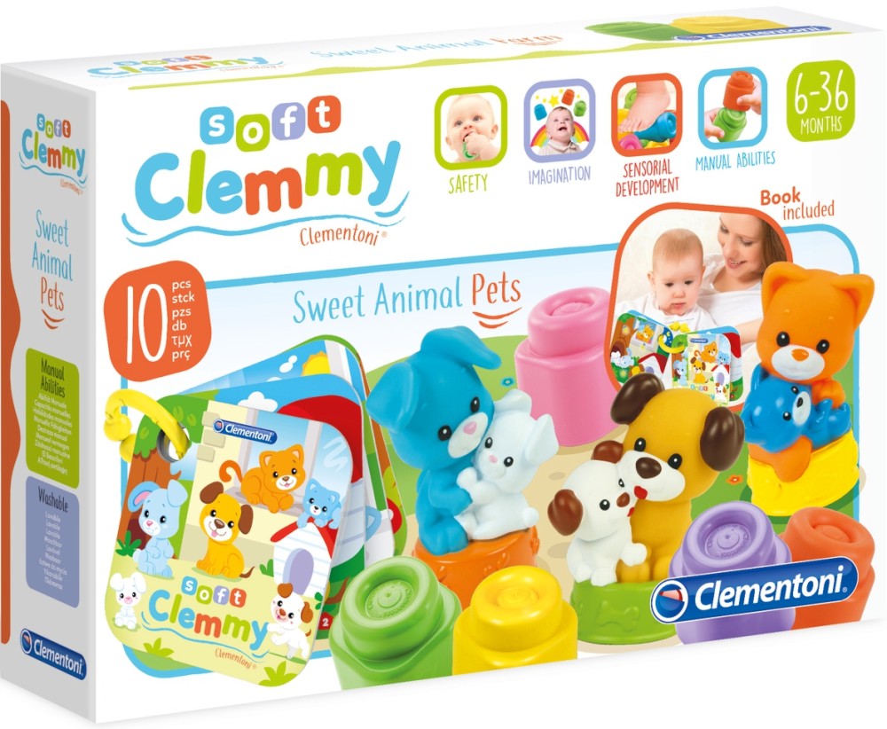     Clementoni -   - 10      Clemmy: My Soft World - 