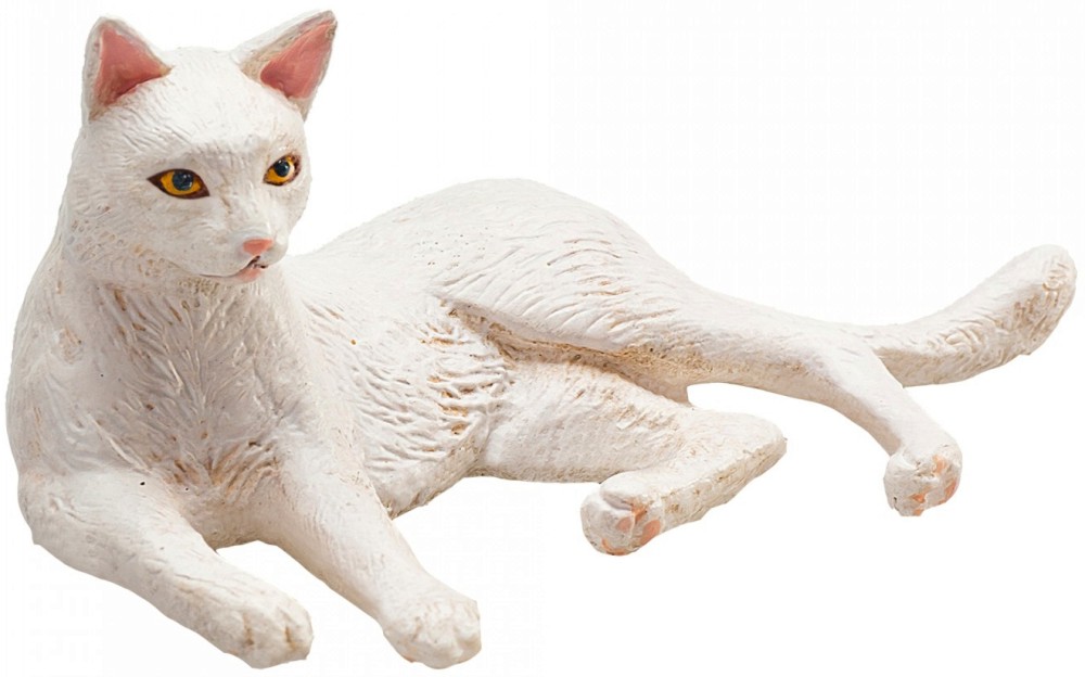 Фигурка на бяла котка Mojo - От серията Farmland - фигура