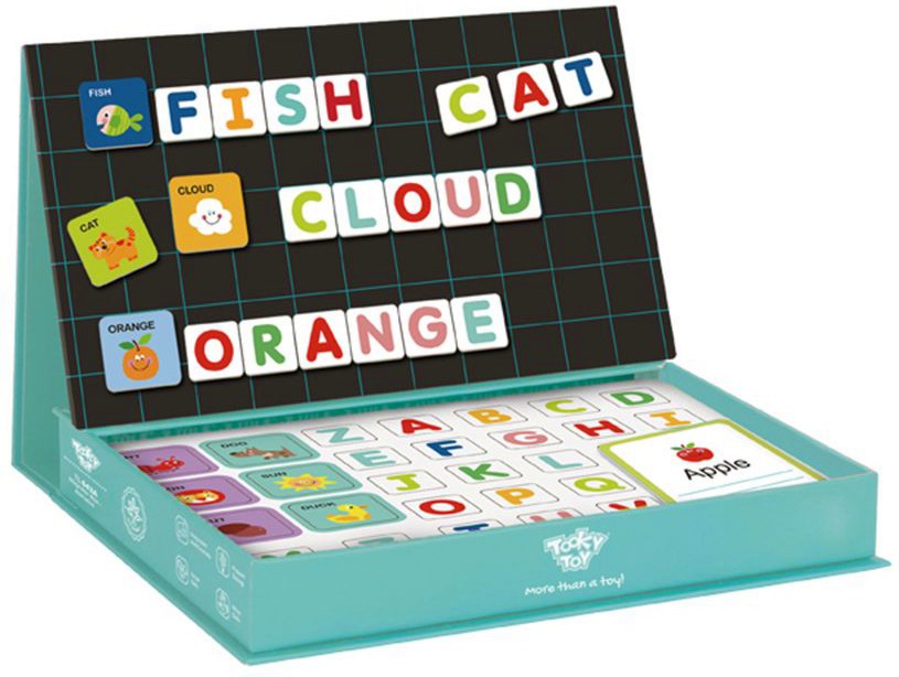 Магнитни плочки Tooky Toy - Аз уча английската азбука - играчка