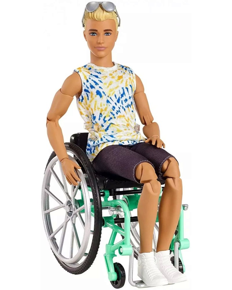 Кукла Кен в инвалидна количка - Mattel - От серията Fashionistas - кукла