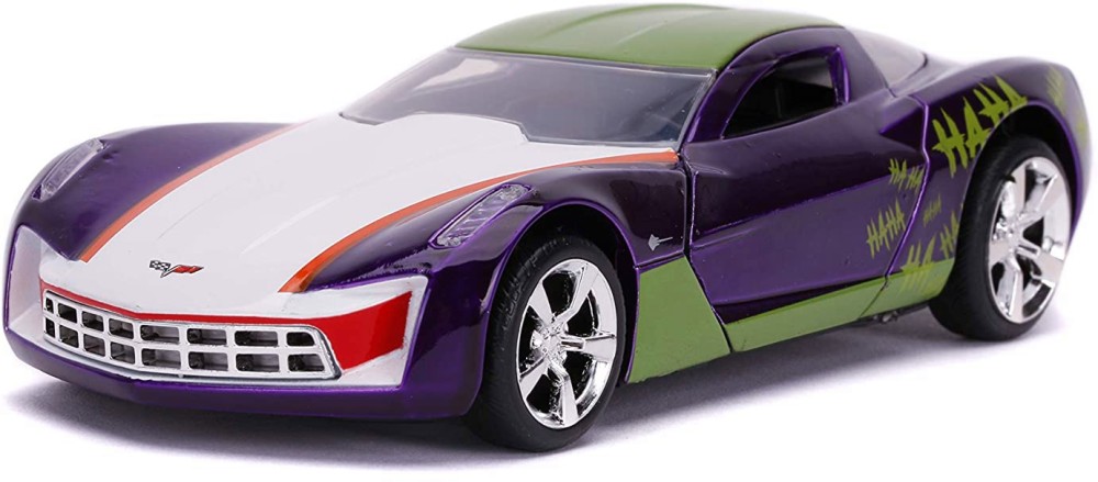   Jada Toys Joker Chevy Corvette Stingray 2009 -   DC Universe - 