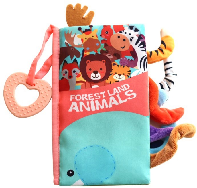 Мека книжка с дъвкалка - Forest Animals - играчка