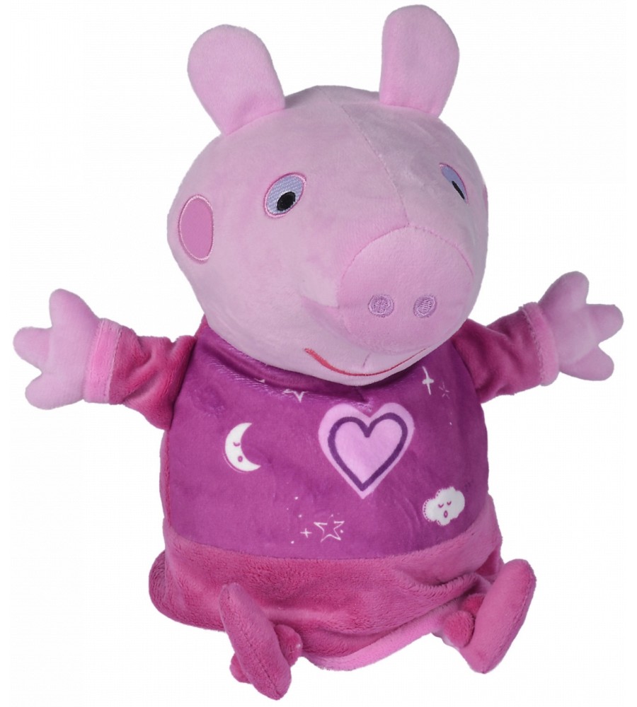 Лека нощ, Пепа - Плюшена играчка със светлинни и звукови ефекти от серията "Peppa Pig" - играчка
