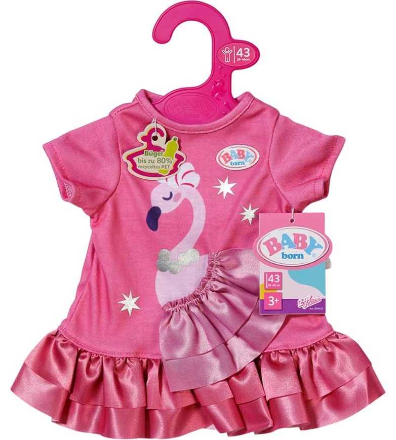 Рокля с фламинго за кукла - Zapf Creation Рокля с фламинго за кукла - Zapf Creation - От серията Baby Born - играчка