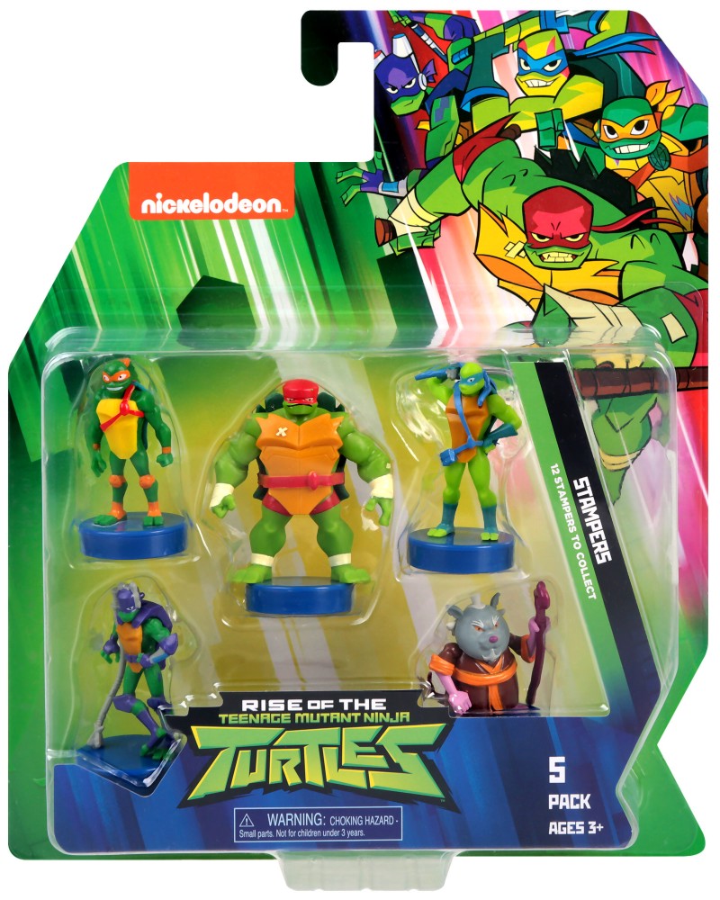 Печати с фигурки Печати с фигурки - 5 броя, на тема Костенурките Нинджа - играчка