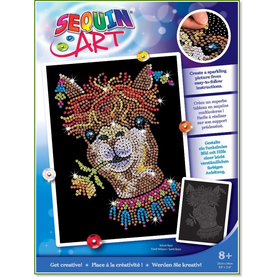     Sequin Art -  -     Blue -  