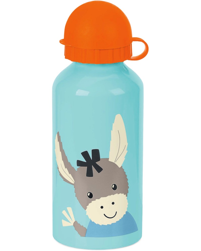 Детска бутилка Магаренце - Sterntaler - С вместимост 400 ml, от колекцията Emmi - детска бутилка