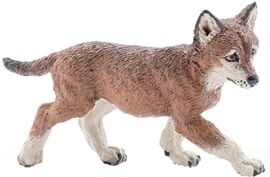 Фигурка - Papo Малък вълк - От серията "Диви животни" - фигура