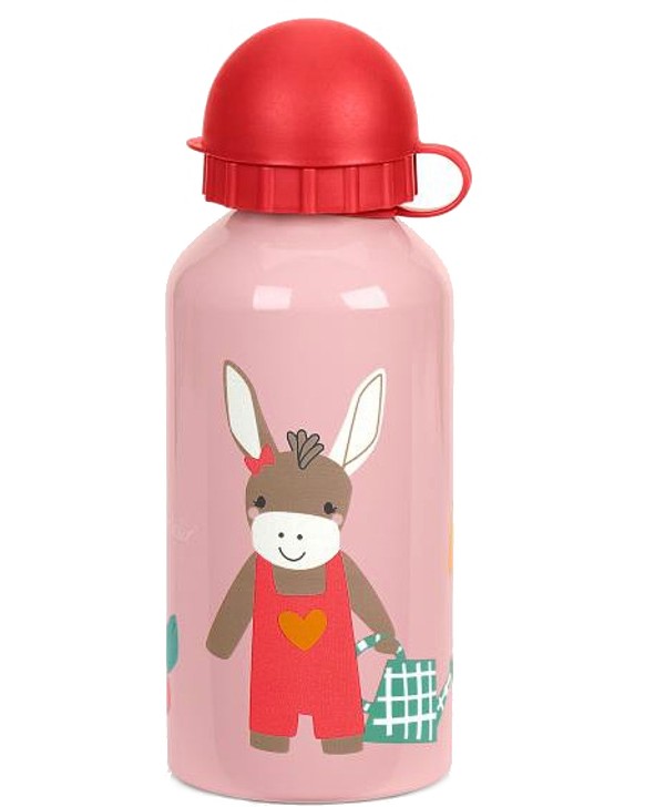 Детска бутилка Магаренце - Sterntaler - 400 ml, от колекцията Emmily - играчка