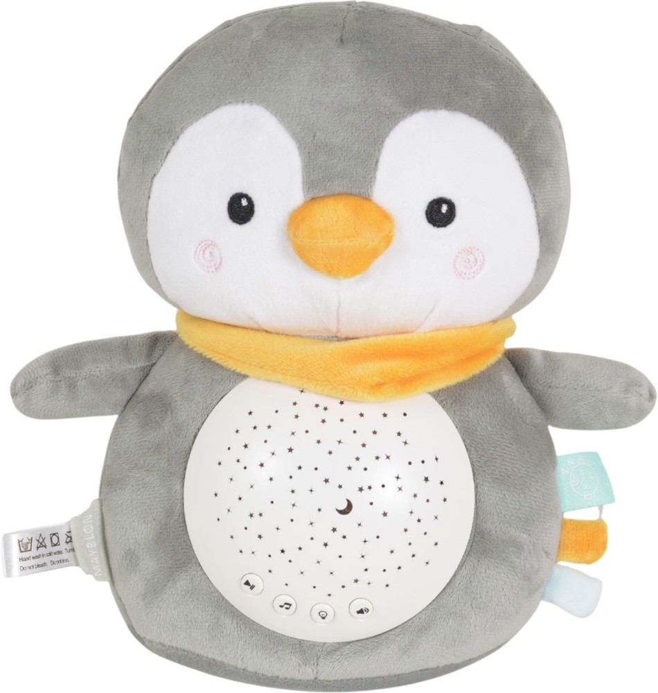 Нощна лампа и проектор Moni Snuggly Penguin Нощна лампа и проектор Moni Snuggly Penguin - С мелодии и звуци - играчка