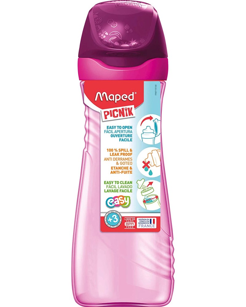 Бутилка за вода Maped - Picnik Origin - С вместимост 580 ml - детска бутилка