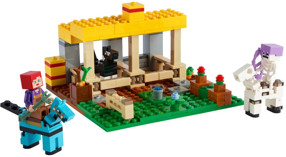 LEGO Minecraft - Конюшня - Детски конструктор - играчка