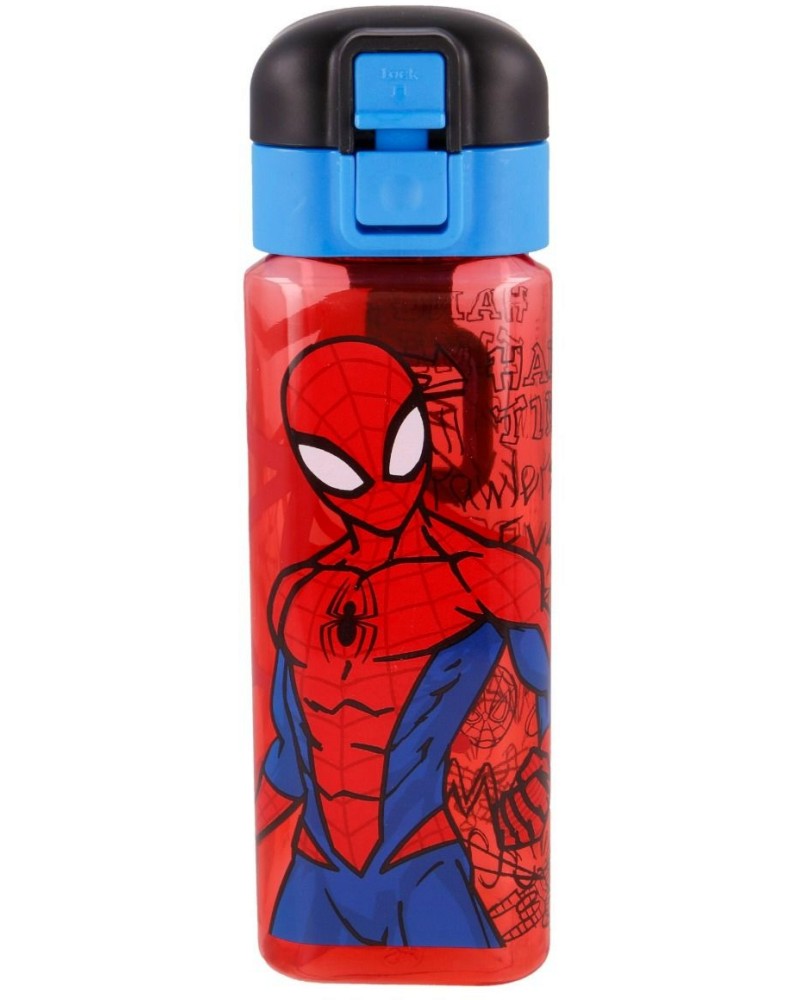 Детска бутилка - Спайдърмен Детска бутилка - Спайдърмен - С вместимост 550 ml - детска бутилка