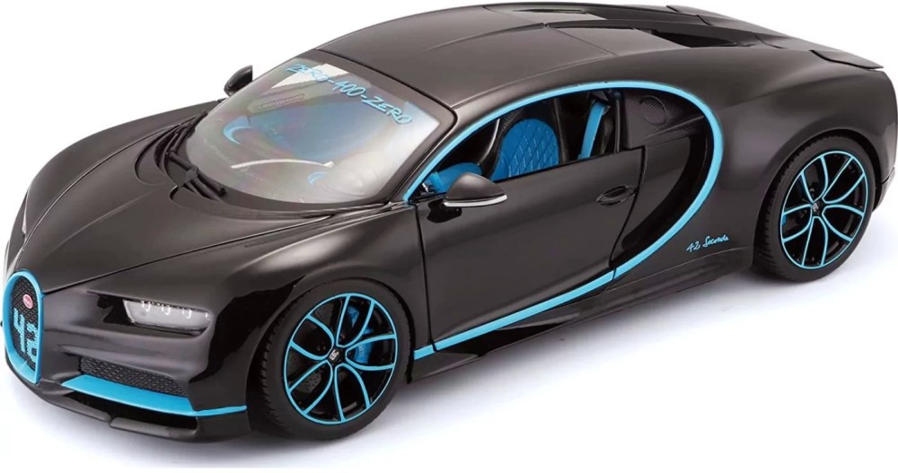   Bburago Bugatti Chiron Black -      ,   Plus - 