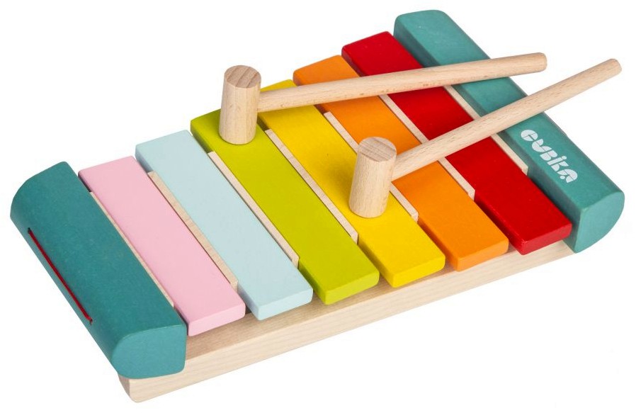 Дървен ксилофон Cubika - играчка