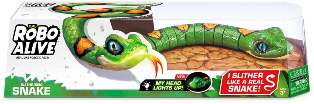 Интерактивна играчка Zuru - Робо-змия - От серията Robo Alive - играчка