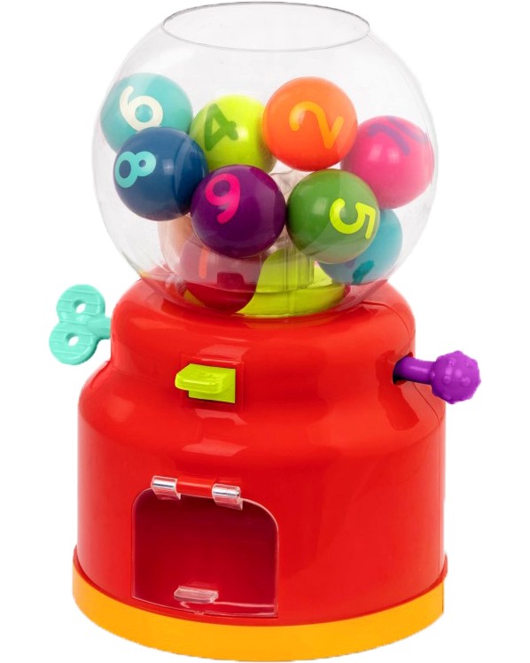 Детска машина с топчета Battat - Цветове и цифри - играчка