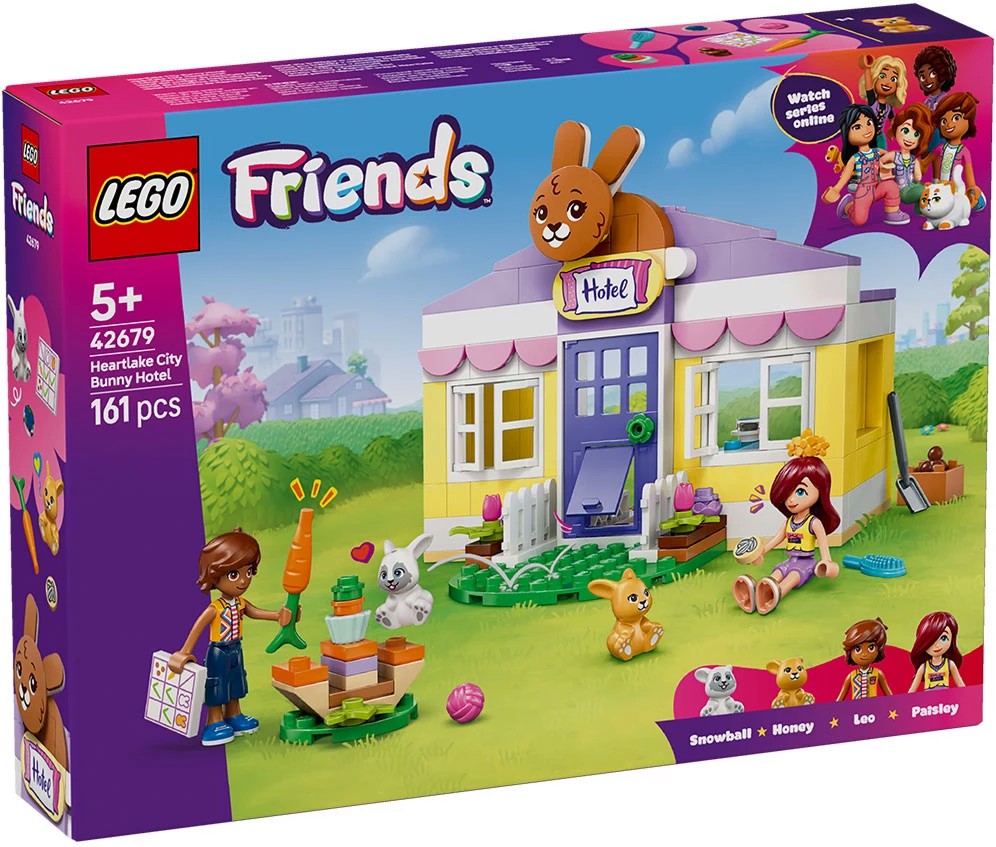LEGO Friends - Хотел за зайчета в Хартлейк Сити LEGO Friends - Хотел за зайчета в Хартлейк Сити - Детски конструктор - играчка