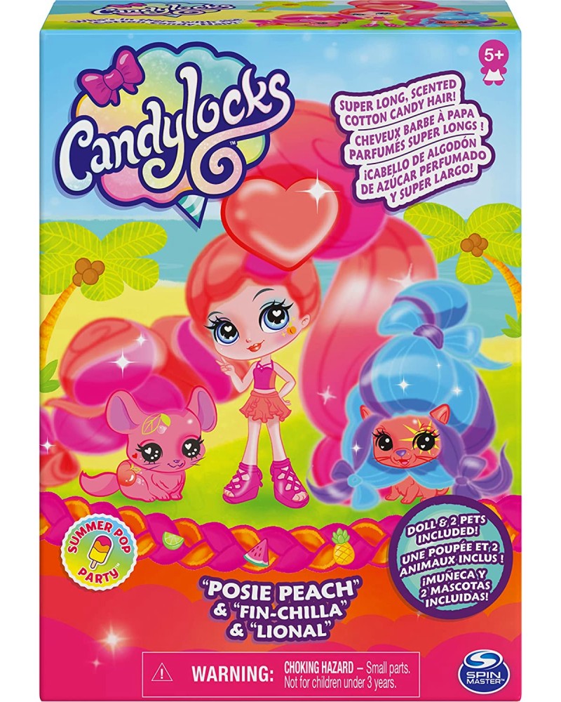      Posie Peach Spin Master -        Candylocks - 