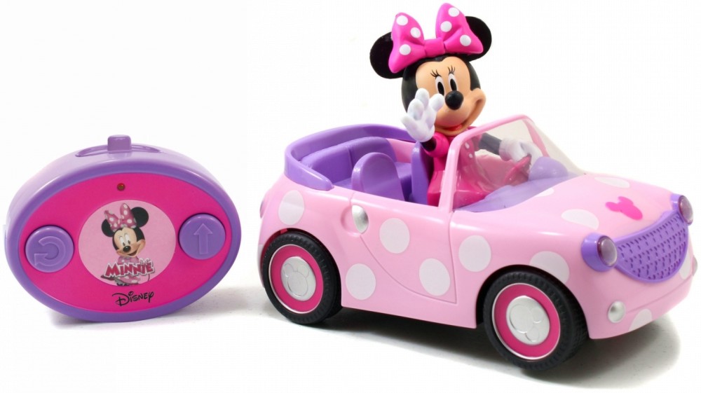 Детска кола с дистанционно Jada Toys - Minnie Roadster - На тема Мики Маус - играчка