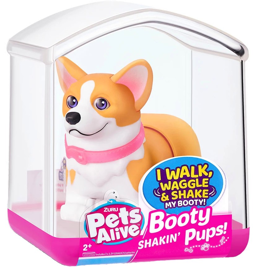 Движещо се кученце - Корги Zuru - От серията Pets Alive - играчка