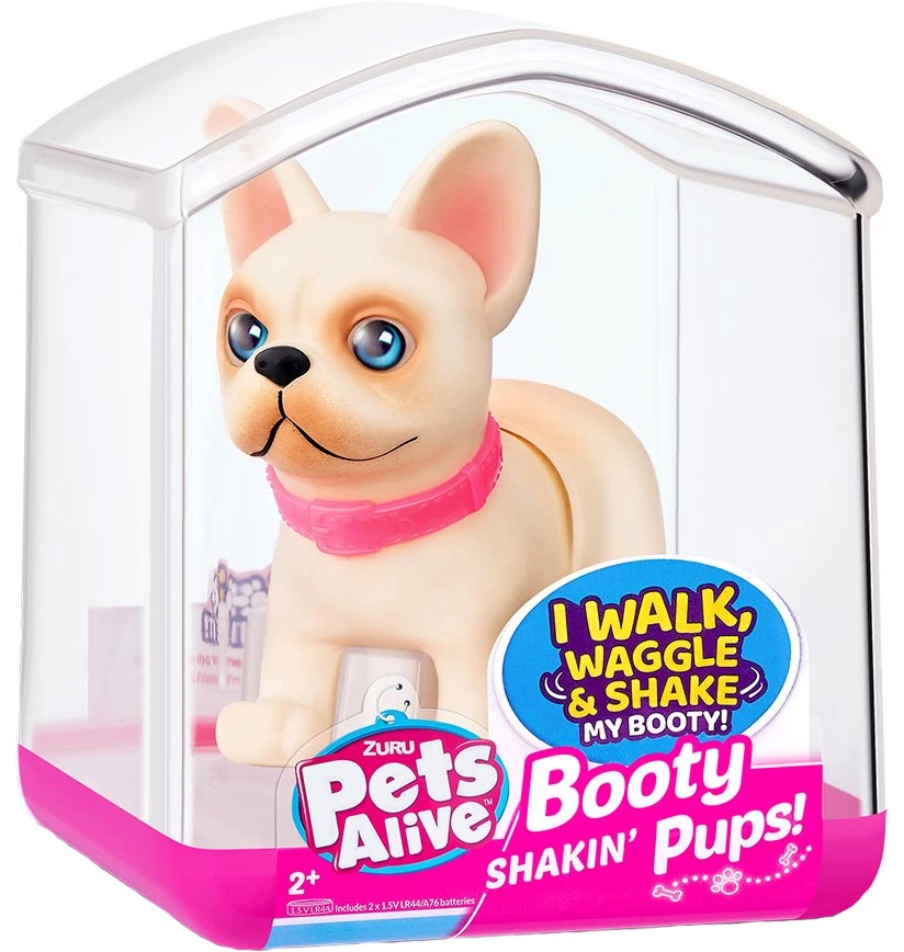 Движещо се кученце - Френски булдог Zuru - От серията Pets Alive - играчка