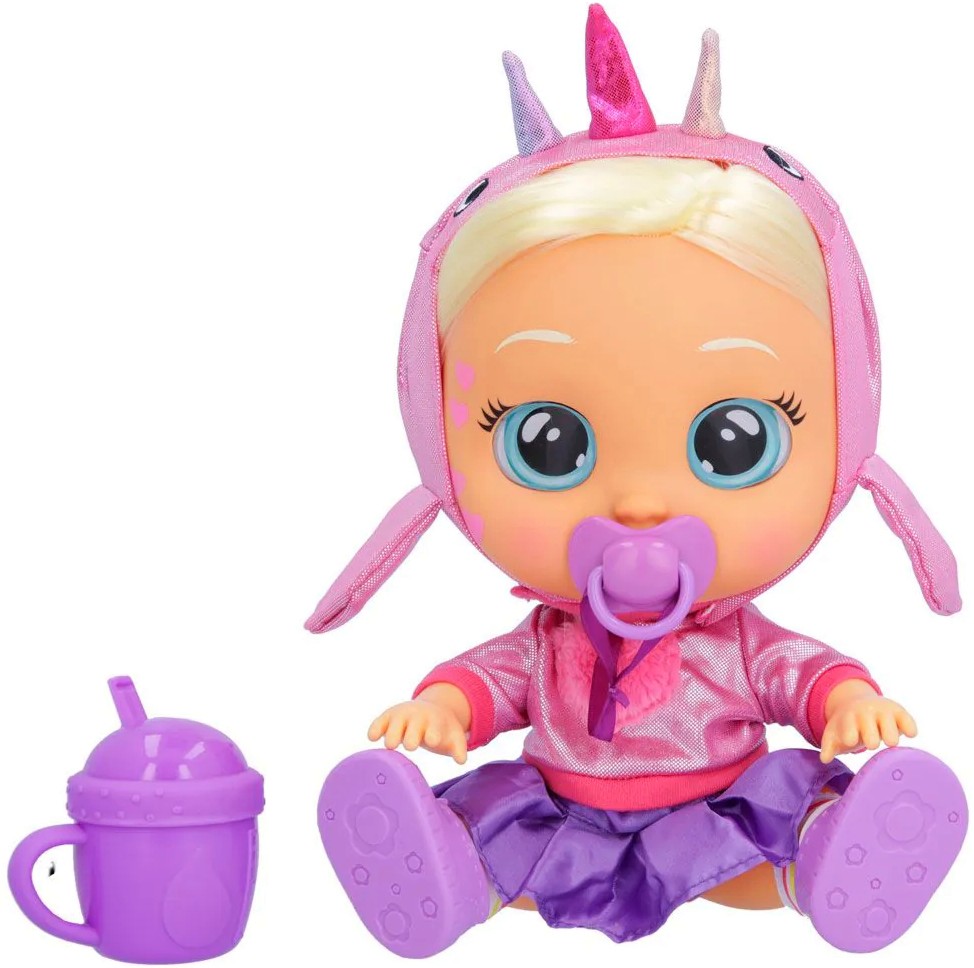 Плачеща кукла бебе Стела - IMC Toys - С шишенце, от серията Cry Babies - играчка