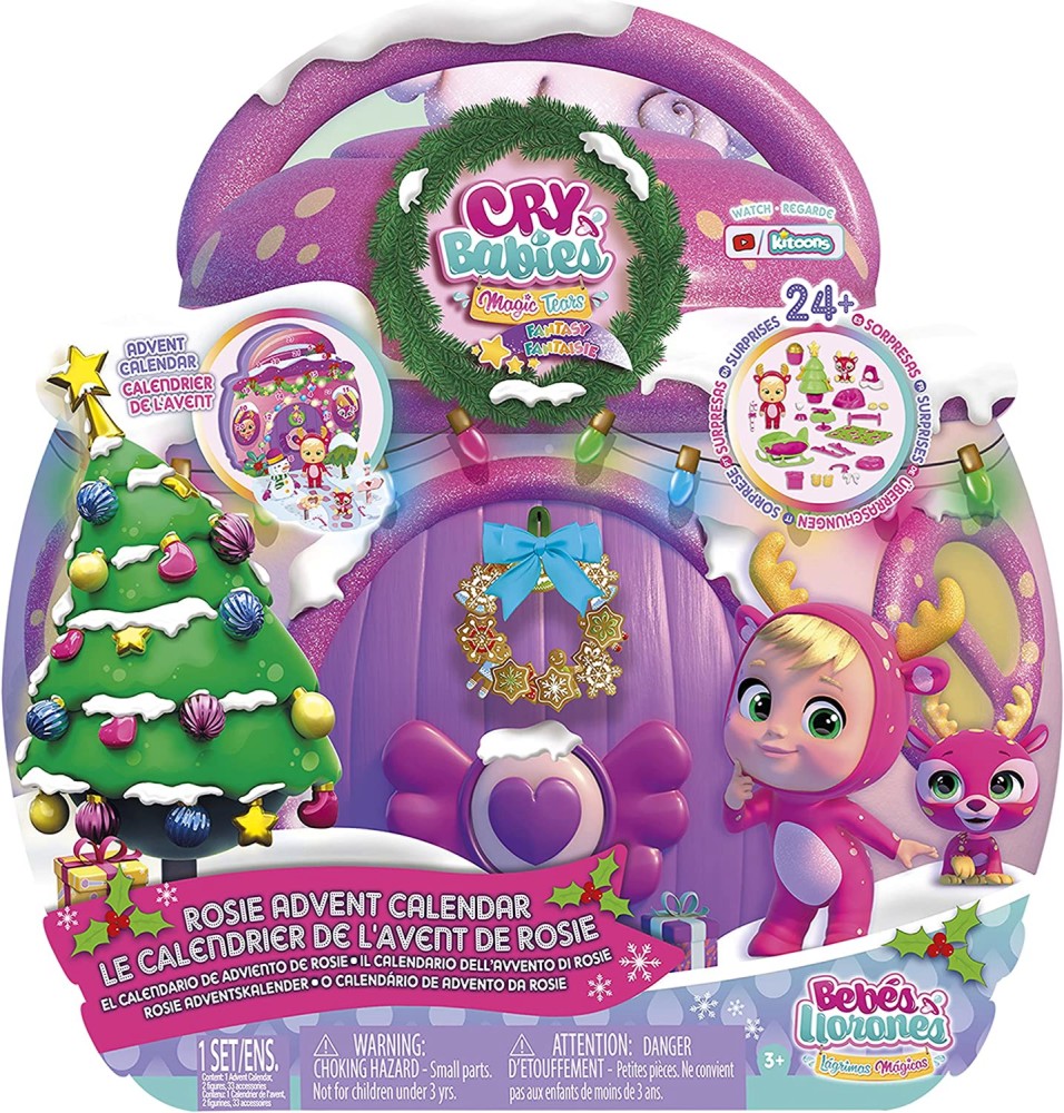 Адвент календар IMC Toys - Рози - От серията Cry Babies - играчка